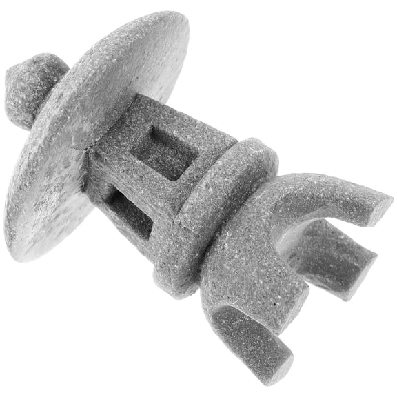 RENACLIPY Japanese Grey Resin Bonsai Figurine Garden Decoration Accessory, Outdoor Indoor Ornament, 1 Piece