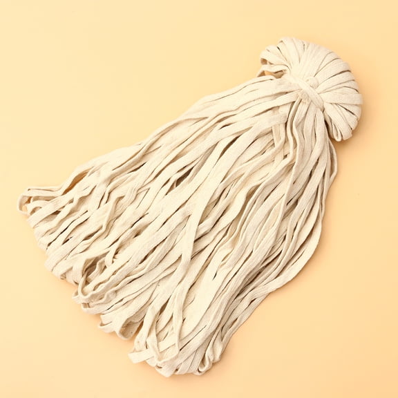 RENACLIPY Beige Cotton Flat Rope for Heavy-Duty Fastening with High Strength and Absorption Capacity