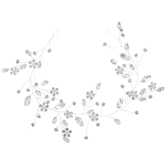 RENACLIPY Rhinestone Bridal Headband Elegant Wedding Hair Accessories for Bride, Prom, and Special Events