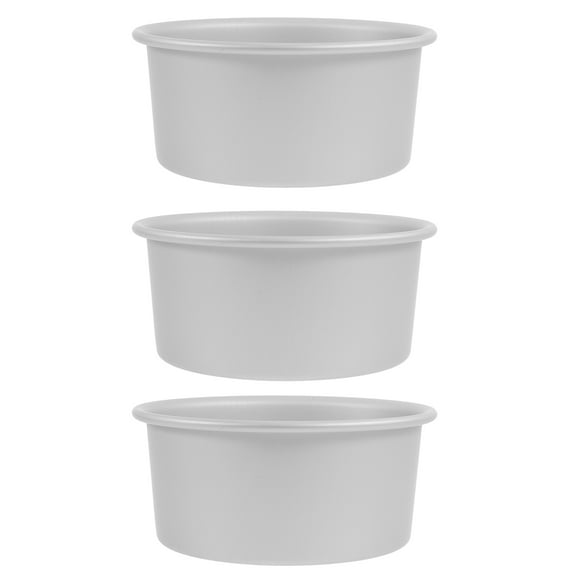 RENACLIPY 3Pcs Round Baking Tin Aluminum Alloy Even Heating Baking Tool for Beginners