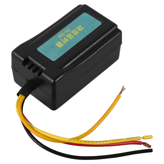 RENACLIPY Car Timer Relay Module 12V Digital Delay Switch for Speaker Controller Black ABS