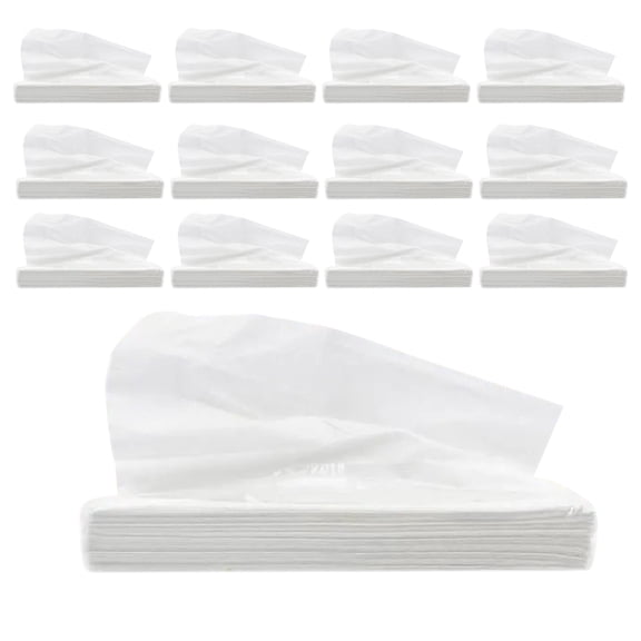 RENACLIPY Car Tissue Refills White Paper Disposable Facial Tissues Soft Comfortable for Auto and Party Use