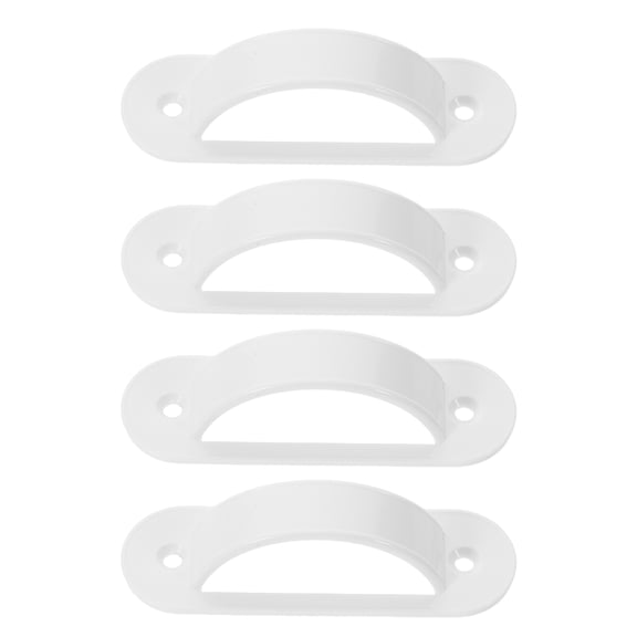 RENACLIPY Classic Design White Light Switch Cover with Lock for Home Security 4Pcs