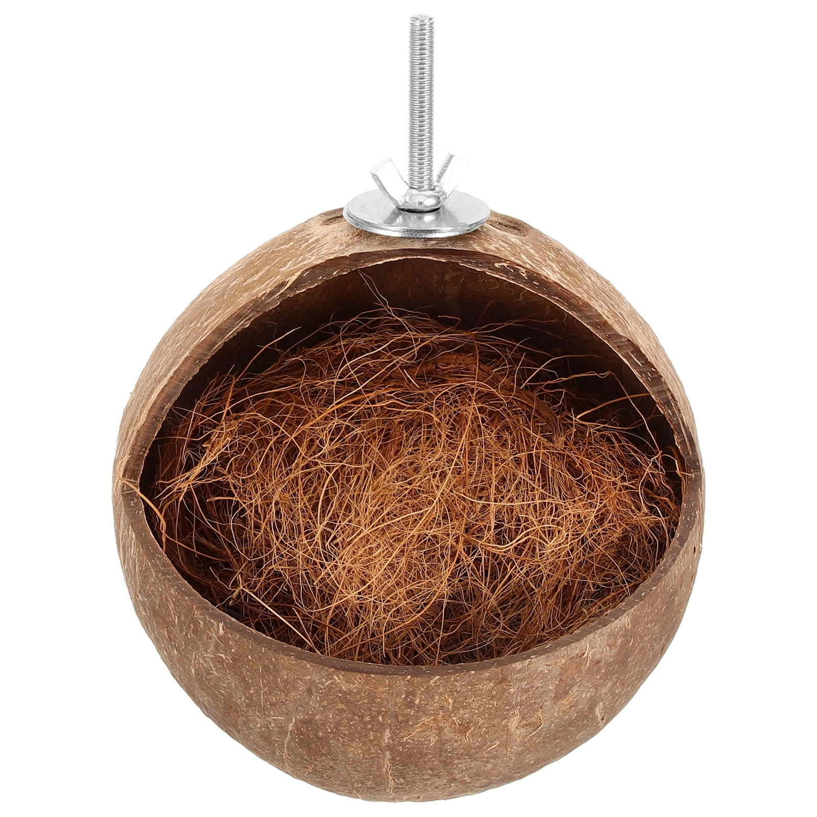 Photo inspiration: Fresh Look at Renaclipy Coconuts Parrot Bird House 1Set Round Shape For Indoor