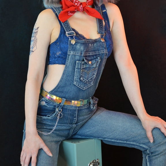 RENACLIPY Coffee Colored Overalls Buckles with Metal Gourd Style Fasteners for Sewing and Craft Projects