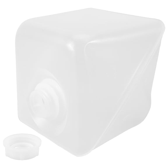 RENACLIPY Durable Collapsible Water Container with Large Capacity for Outdoor Use Made of Sturdy Plastic Transparent 1.5 Gallons