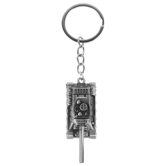 RENACLIPY Cool Keychains Alloy 3D Tank Key Ring Key Attachment Daily Use 1Pack