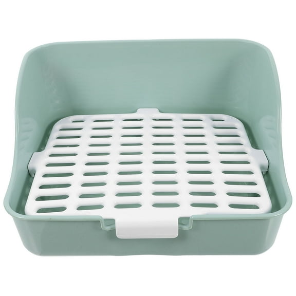 RENACLIPY Bunny Litter Box Ample Space Green Design for Dwarf Rabbits and Ferrets