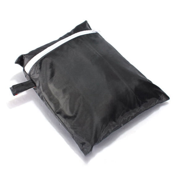 RENACLIPY Black Outdoor Grill Cover with Water-Resistant Fabric and Elastic Cords, Protective Stove Cover, 1 Piece