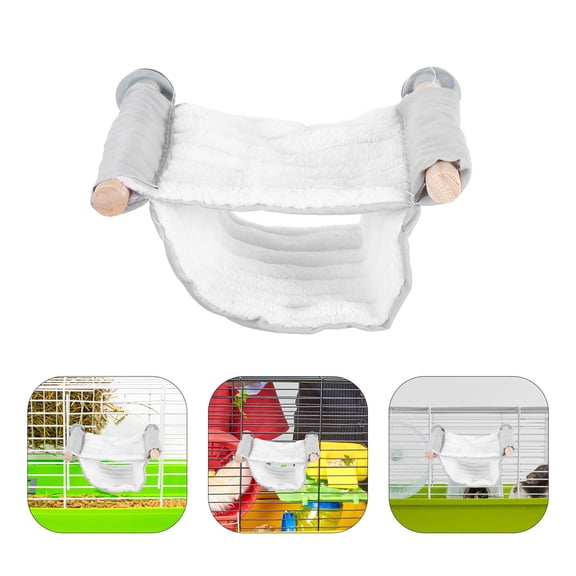 RENACLIPY Warm Small Pet Hammock Bed Hanging House for Hamster Sugar Glider