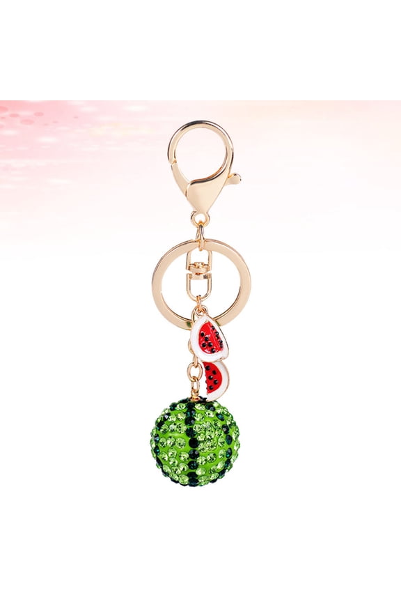 Watermelon Keychains Keychain Green Rhinestone 1Set