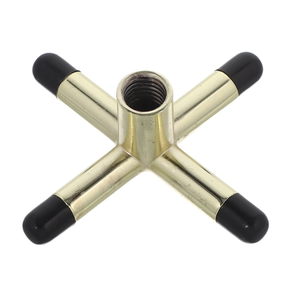 RENACLIPY Billiard Cue Rack Golden Cross-Shaped Zinc Alloy for Home Enthusiasts with Stable Design