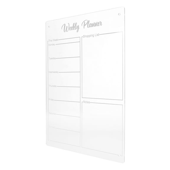 RENACLIPY Daily Schedule Whiteboard Acrylic Weekly Planner Board 1 Set For Office