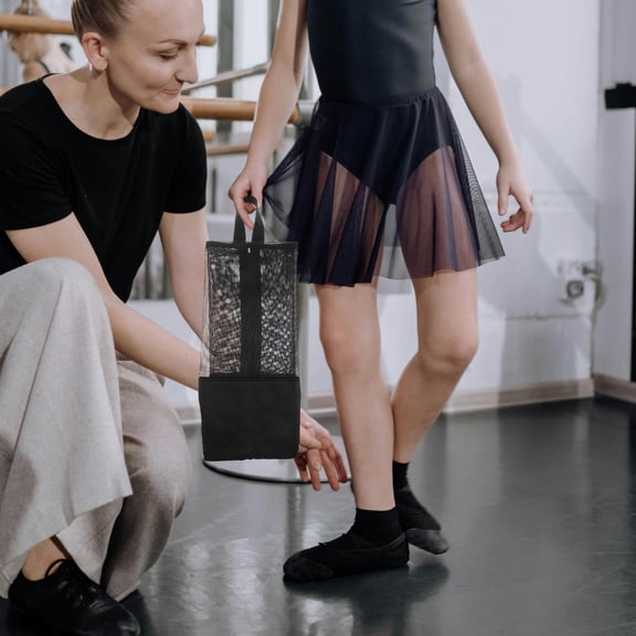 RENACLIPY Dance Accessories for Girls - Portable Shoe Bag with Nylon Mesh Fabric, Lightweight and Easy to Carry