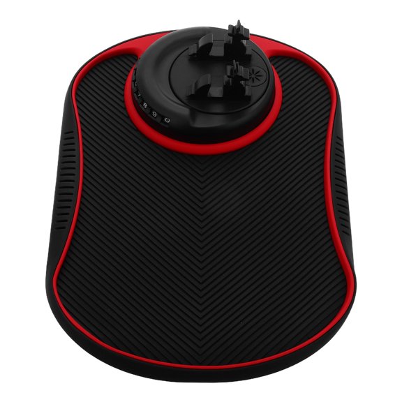 RENACLIPY Dash Mat Car Dashboard Non Slip Mat Red PVC Anti Slip 1Pcs