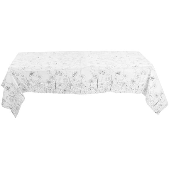 RENACLIPY Birthday Party Paper Tablecloth with Fun Coloring Design, Disposable, Easy to Clean, Perfect for Kids and Adult Celebrations