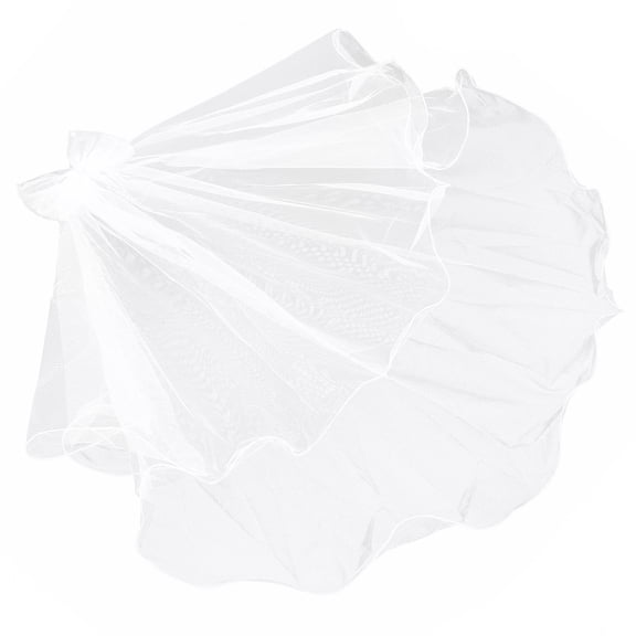 RENACLIPY Romantic Wedding Veil White Swiss Net 1Pack for Special Day