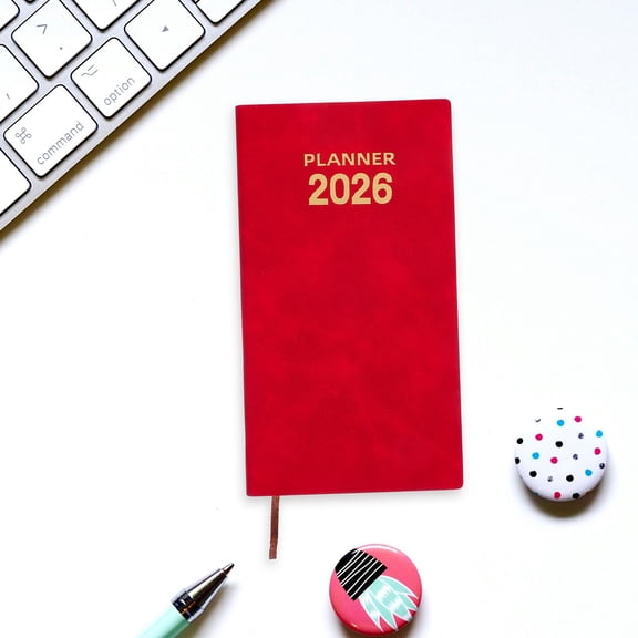 RENACLIPY Portable Weekly Planner Notebook with Faux Cover and Thick Paper for Organizing Schedule