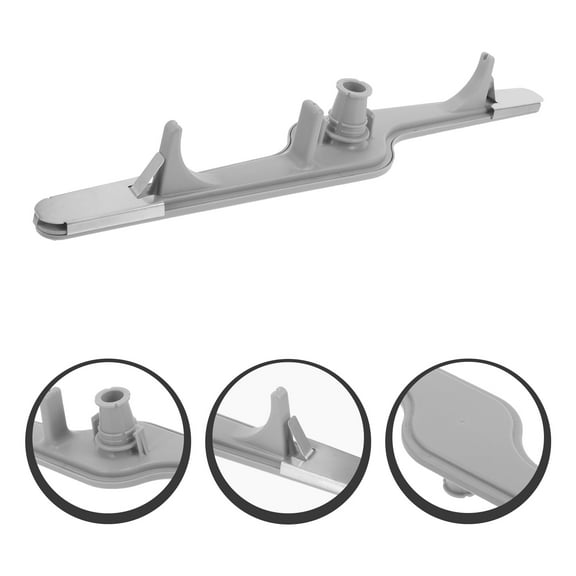 RENACLIPY Dishwasher Lower Spray Arm Replacement, ABS Plastic Grey, Stable Performance, Compatible with Multiple Models