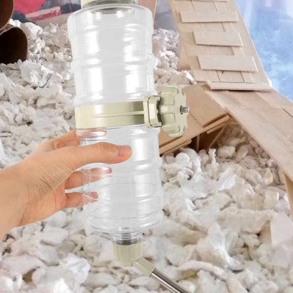 RENACLIPY Dog Water Bottle with Stable Hanging Feeder for Crate and Cage Use