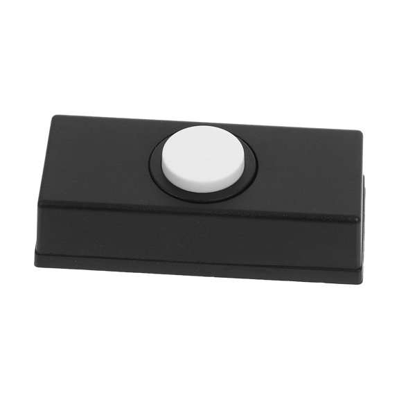 RENACLIPY Black Round Doorbell for Outdoor Use, ABS Material, Easy Installation, 1 Piece for Homeowners
