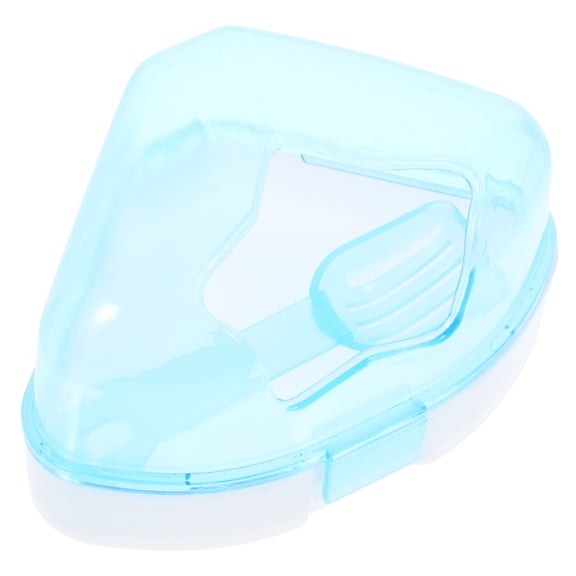 RENACLIPY Durable ABS Plastic Hamster Bathtub Blue Pet Bath Container for Small Pets