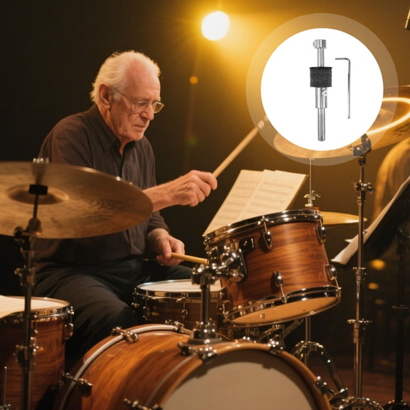 RENACLIPY Adjustable Metal Drum Cymbal Clamp Holder in Multiple Colors for Secure and Expandable Drum Set Configuration