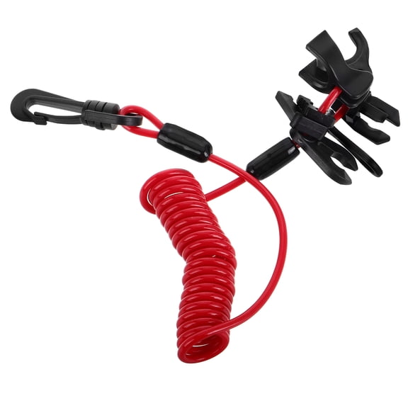 RENACLIPY Durable Red Kill Switch with Lanyard for Outboard Motors Marine Engine Safety