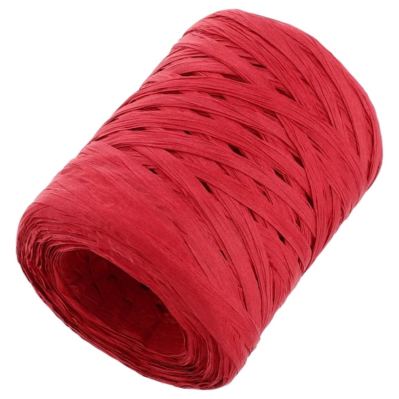 RENACLIPY Natural Red Raffia Ribbon for Floral Arrangements and Crafts