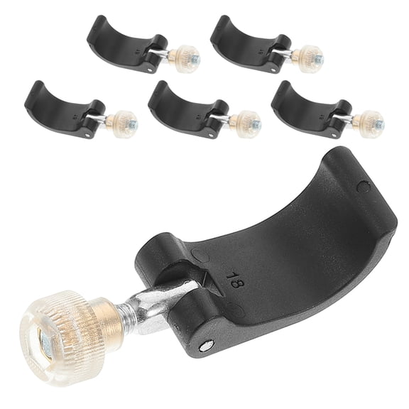 RENACLIPY 6-Pack Quick Release Black Climbing Hiking Pole Clips External Lock Accessories