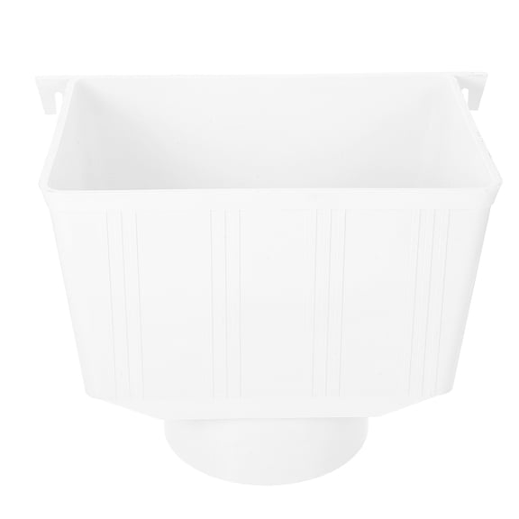 RENACLIPY Durable White Rainwater Diverter for Downspout Funnel Design Prevents Overflow and Splashing Outdoor Use