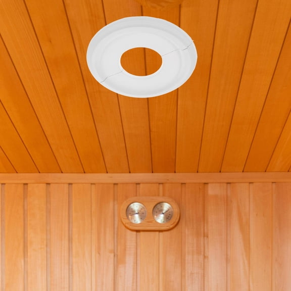 RENACLIPY White Ceiling Medallion for Ceiling Fan and Light Fixture, Easy to Clean Decorative Home