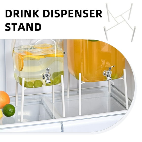 RENACLIPY White Ice Bucket Stand for Home Beverage Dispensers and Water Jugs with Stable Design