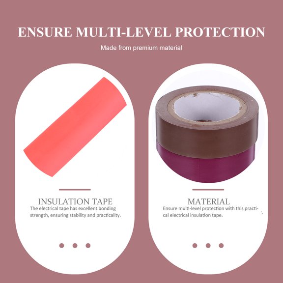 RENACLIPY Electrical Tape Set Assorted Color Wire Wrapping Tape for Electrical Connection Protection