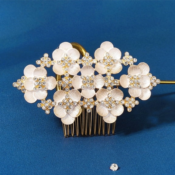 RENACLIPY Hair Piece for Wedding Bride Retro Metal 1Set