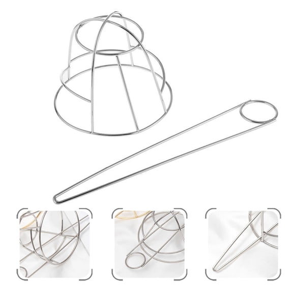 RENACLIPY Plated Silver Alloy Hair Bun Cuff Stick Stylish Hairpin Perfect for Bridal Shower and Engagement