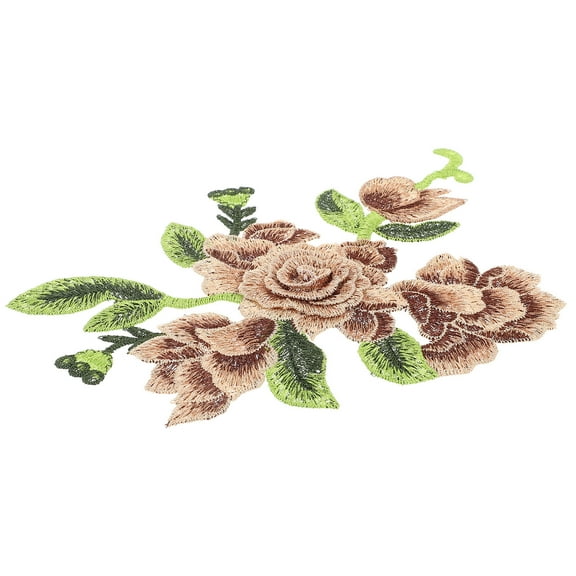 RENACLIPY Flower Embroidery Stickers in Assorted Colors, Wear-Resistant Craft Decorations for Scrapbooking and Art Projects