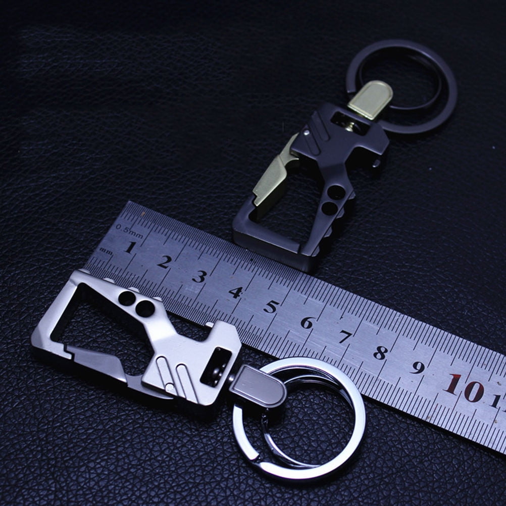 RENACLIPY Keychain Bottle Opener Key Ring Chain Metal Keychain Silver ...