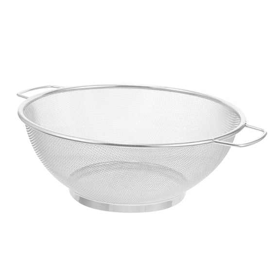 RENACLIPY Fine Mesh Colander For Oil Draining In Food Preparation With Dual Handles For Households 1Set