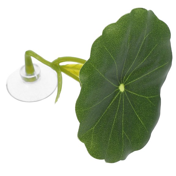 RENACLIPY Betta Fish Leaf Bed in Green ABS Plastic, Perfect Hiding and Resting Spot for Betta Fish, 1 Piece