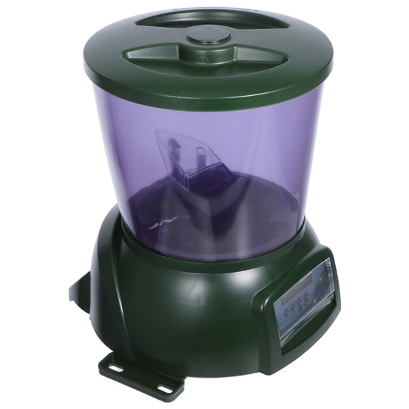 RENACLIPY Pond Feeder Automatic Fish Food Dispenser with Timing Function and Large Capacity