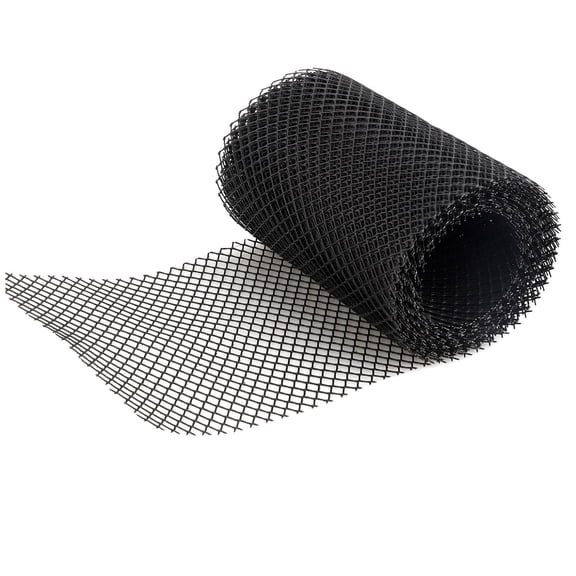 RENACLIPY ABS Gutter Mesh, Black, Durable Leaf Guard for Roof and Garden Use