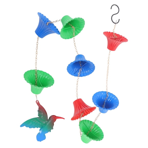 RENACLIPY Flower Basket Rain Chain Decorative Iron Hanging Ornament for Gutters, Assorted Colors, Outdoor Garden Decor
