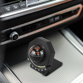 RENACLIPY Foldable Black Dashboard Compass for Cars with Night Glow Function for Outdoor Navigation