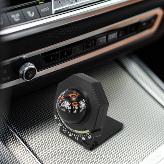 RENACLIPY Foldable Black Dashboard Compass for Cars with Night Glow Function for Outdoor Navigation