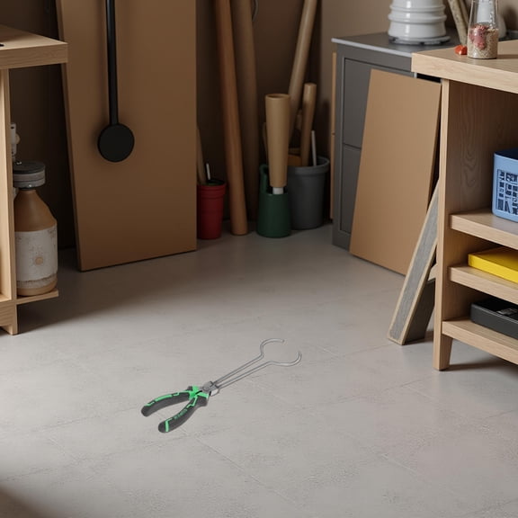 RENACLIPY Ergonomic Stainless Steel Smelting Pot Tongs for Precision Metal Pouring