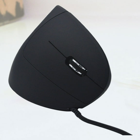 RENACLIPY Ergonomic Vertical Gaming Mouse Black for PC Computer, Comfortable Design, 1 Piece