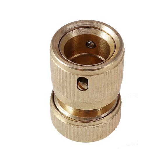 RENACLIPY 3Pcs Quick Hose Connector with Gasket Golden Repair Connector for Garden Hose