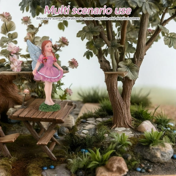 RENACLIPY Garden Landscape Sculptures Small Figurines Multi Cute Decor 1Pack