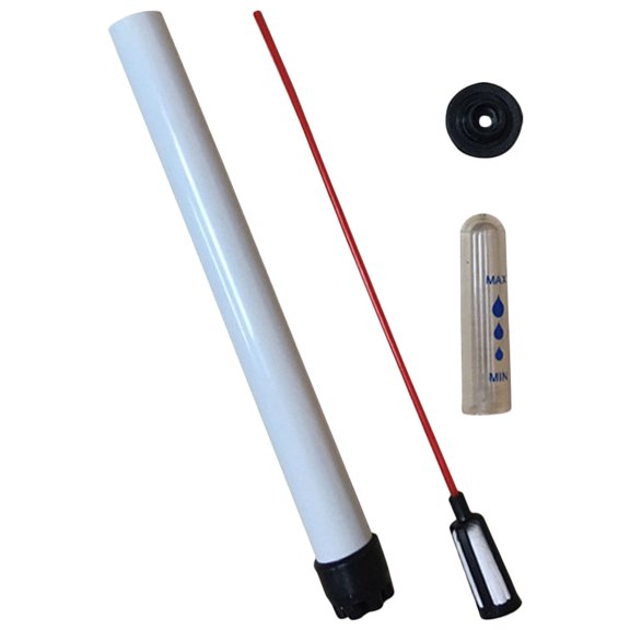 RENACLIPY Garden Water Meter Probe with Moisture Indicator and Water Level Display, White, Soil Moisture Sensor for Plants